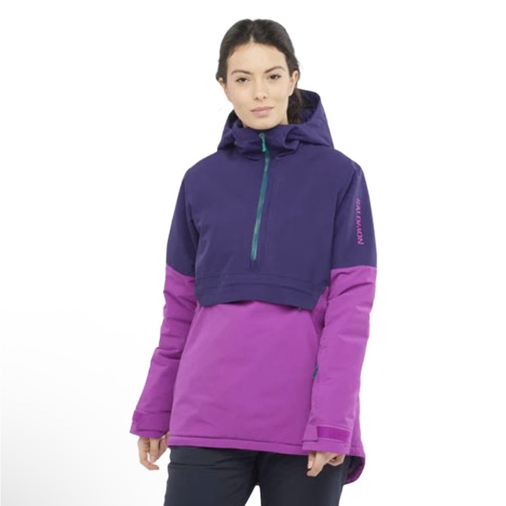 🆕 Salomon Women’s No Drama Astral Aura Anorak ski Jacket